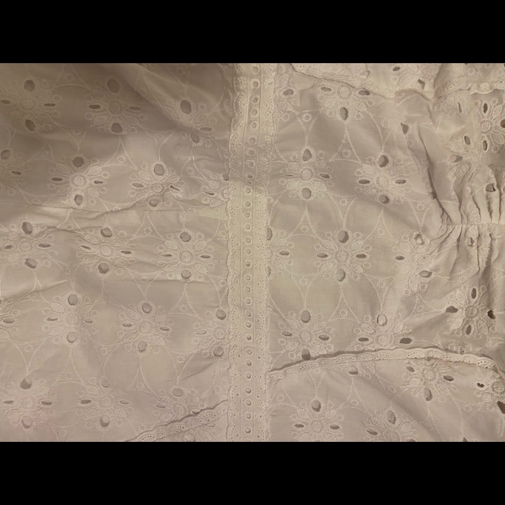 GUESS wildflower eyelet romper in white - Picture 5 of 7